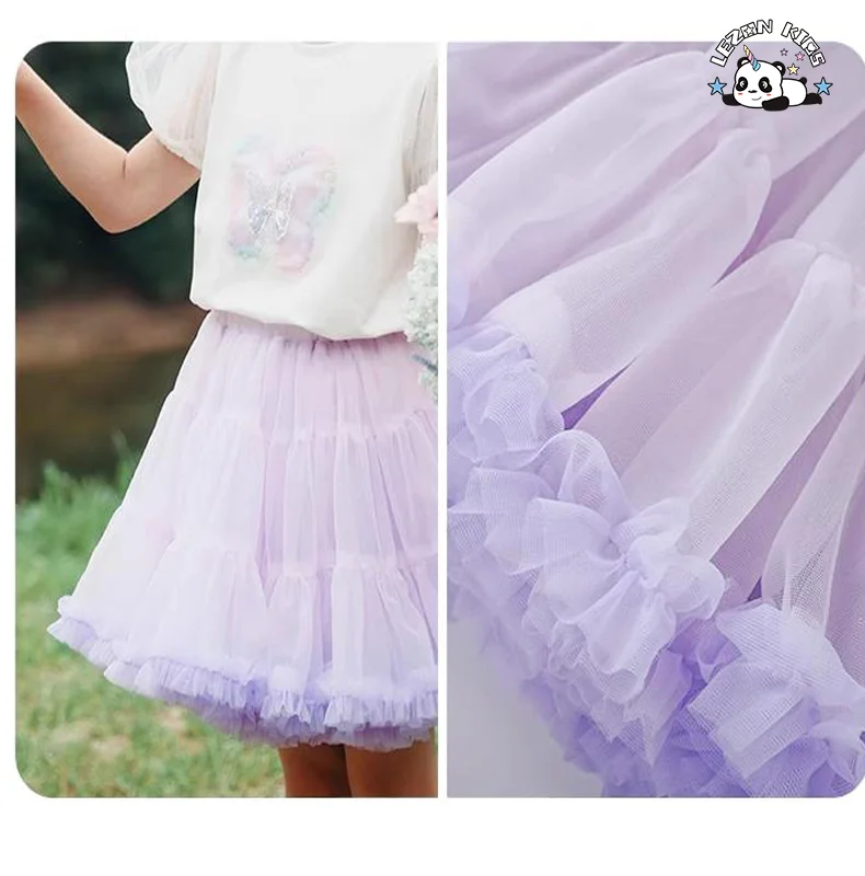 LEZONKIDS - 2024 Hot Sale Sequin Printed T-Shirt&skirt 2Pcs Little Girls Outfits Summer Girls Clothing Set